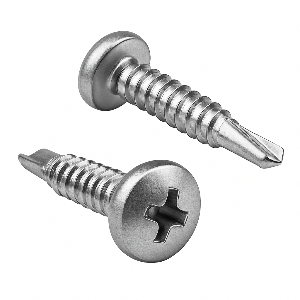 wkręty samowiercące do metalu 4.8x13 walec ocynk galwaniczny - 1000 szt