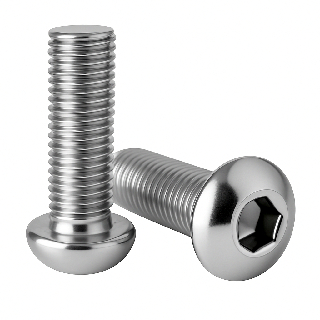 Śruby z łbem wypukłym m6x25 iso 7380-1 stal nierdzewna a2 - 250 szt