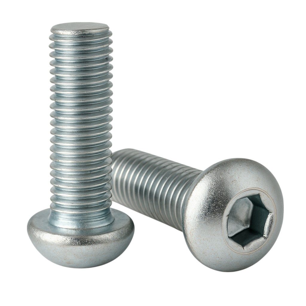 Śruby z łbem wypukłym m8x100 iso 7380-1 kl. 10.9 ocynk galwaniczny - 100 szt