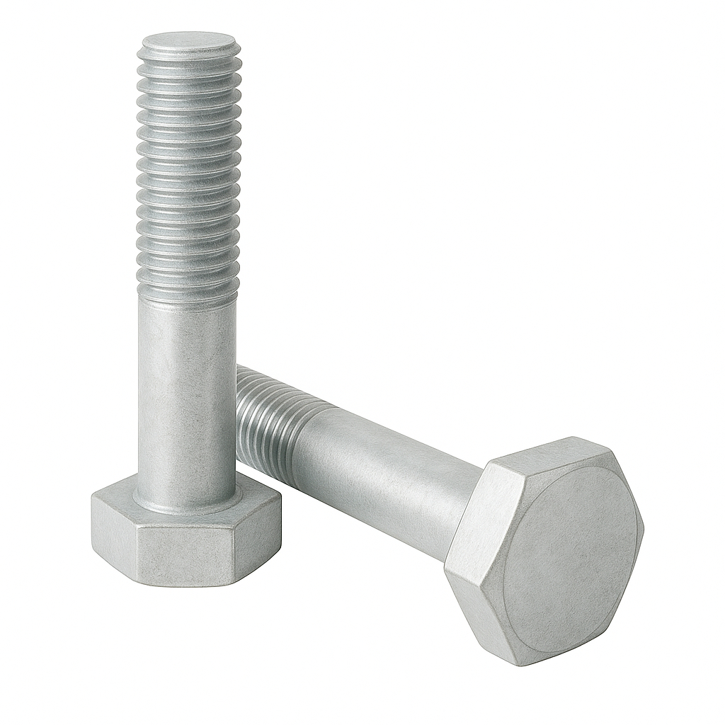 Śruby z łbem sześciokątnym m16x80 din 931 kl. 12.9 ocynk płatkowy - 25 szt