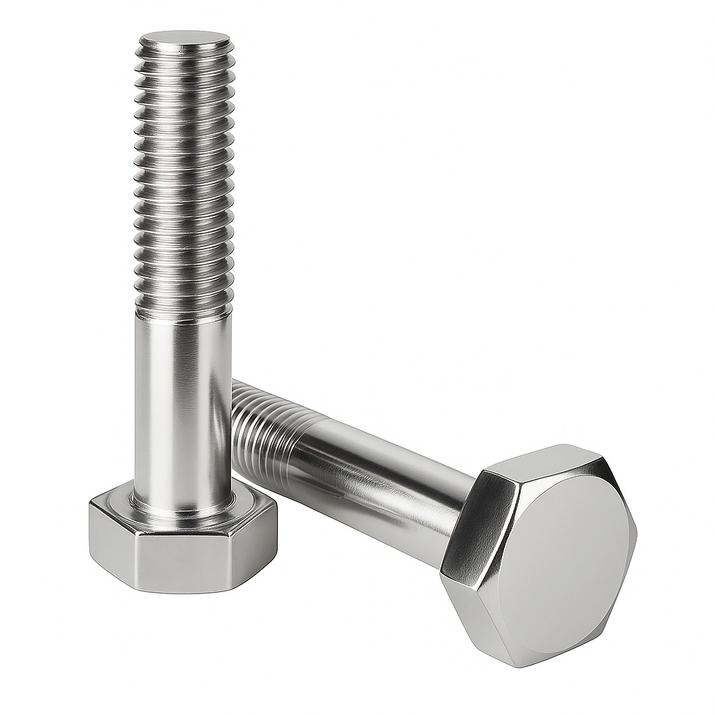 Śruby z łbem sześciokątnym m20x80 din 931 stal nierdzewna a2 - 10 szt