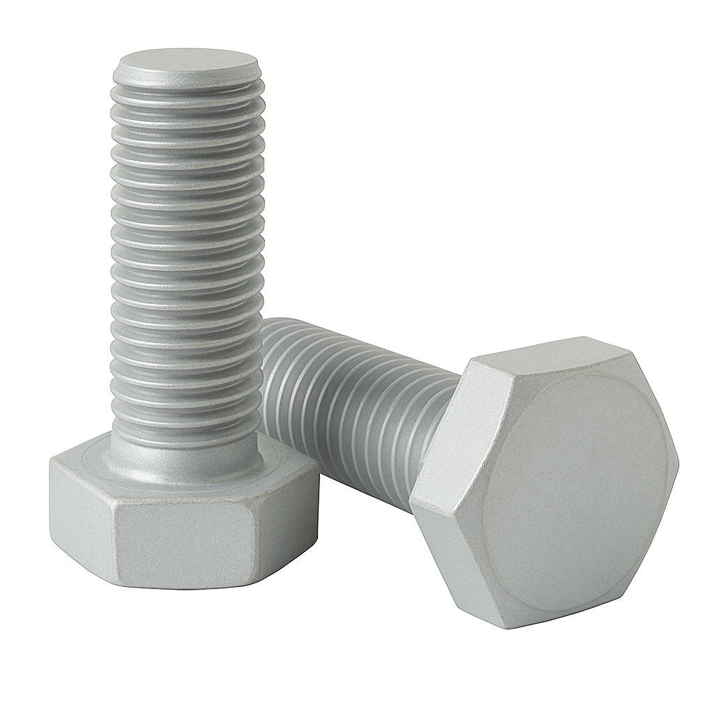 Śruby z łbem sześciokątnym m20x45 din 933 kl. 10.9 ocynk płatkowy - 25 szt