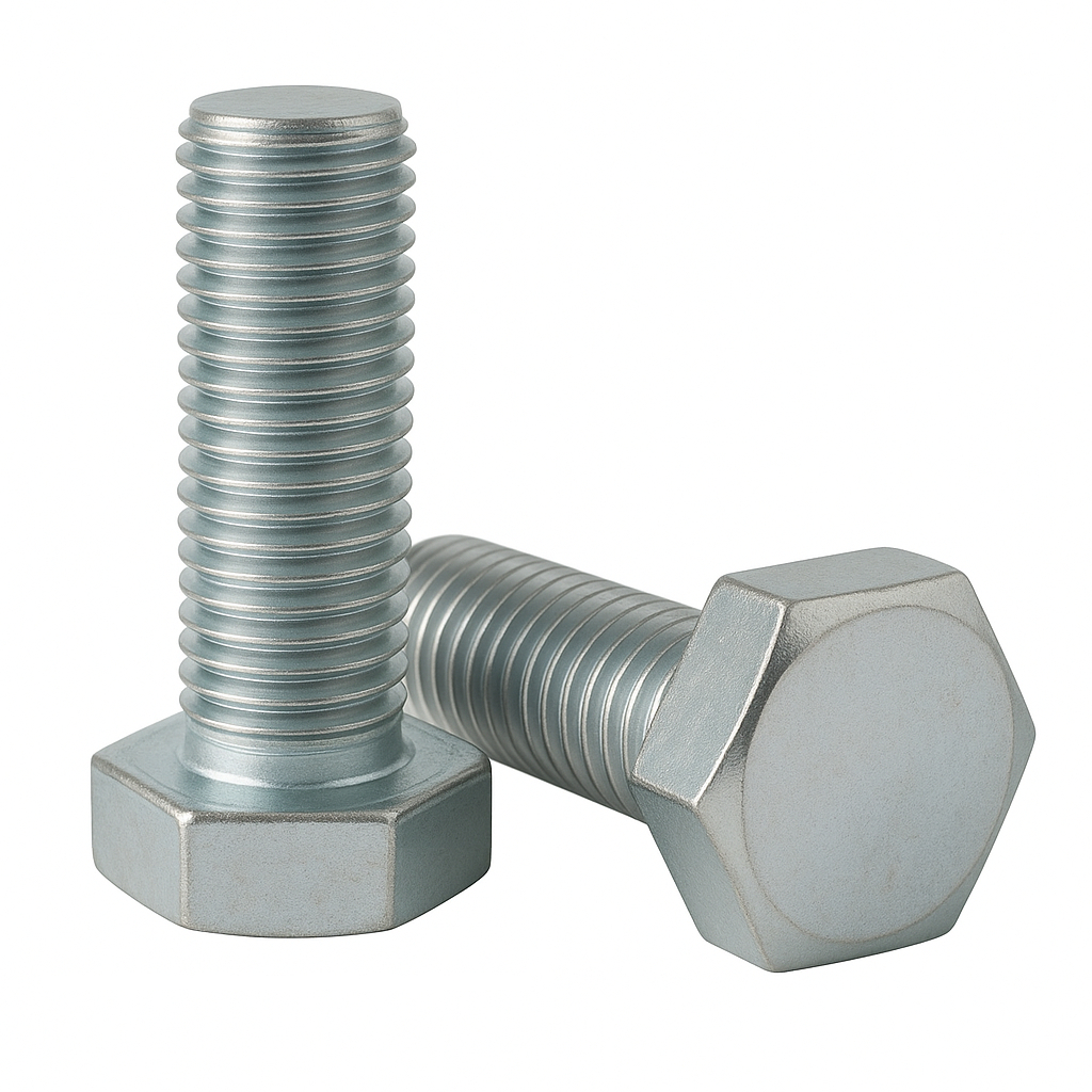 Śruby z łbem sześciokątnym m20x110 din 933 kl. 8.8 ocynk galwaniczny - 25 szt