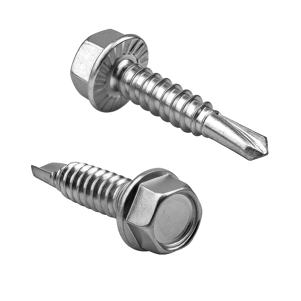 wkręty samowiercące do metalu 6.3x38 klucz ocynk galwaniczny - 200 szt